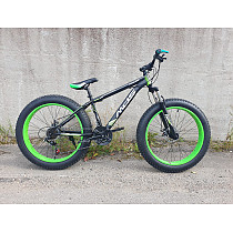 MDS Fatbike 26" матовый Black/Green Велосипеды